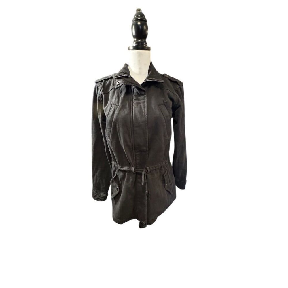 Michael Stars Women's Hooded Jacket Black Size M Casual Long Sleeve - Picture 1 of 11